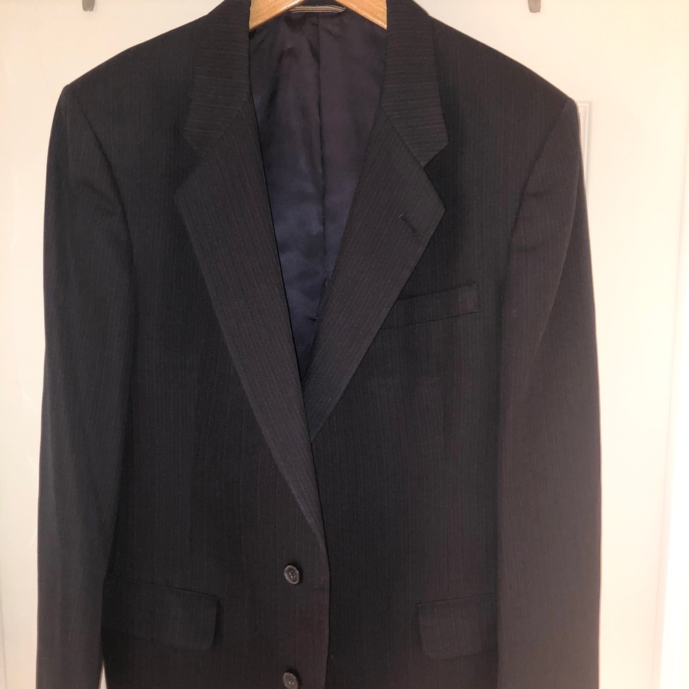 Authentic Christian Dior navy pin striped jacket